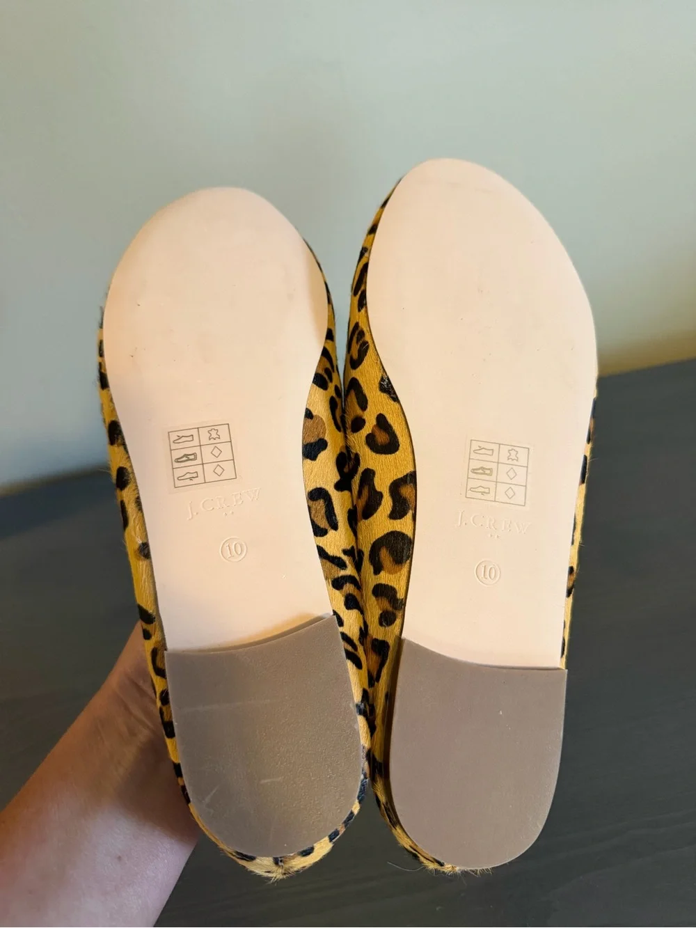 J Crew Cora Leopard Print Calf Hair Women's Slip-On Loafers NEW